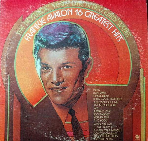 Frankie Avalon – 16 Greatest Hits LP vinyl record, image 1 of 4
