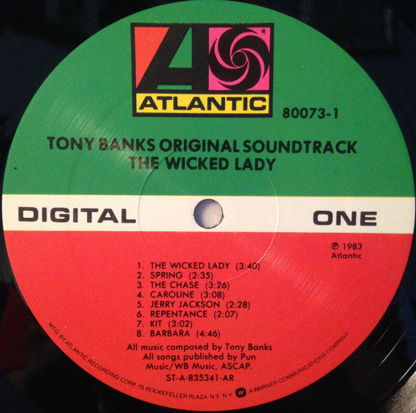 Tony Banks – The Wicked Lady (Original Soundtrack) LP vinyl record, image 3 of 4