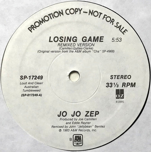 Jo Jo Zep – Losing Game 12" vinyl record, image 1 of 2