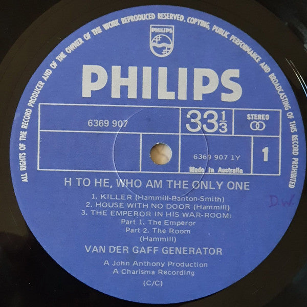 Van Der Graaf Generator – H To He Who Am The Only One LP vinyl record, image 3 of 4