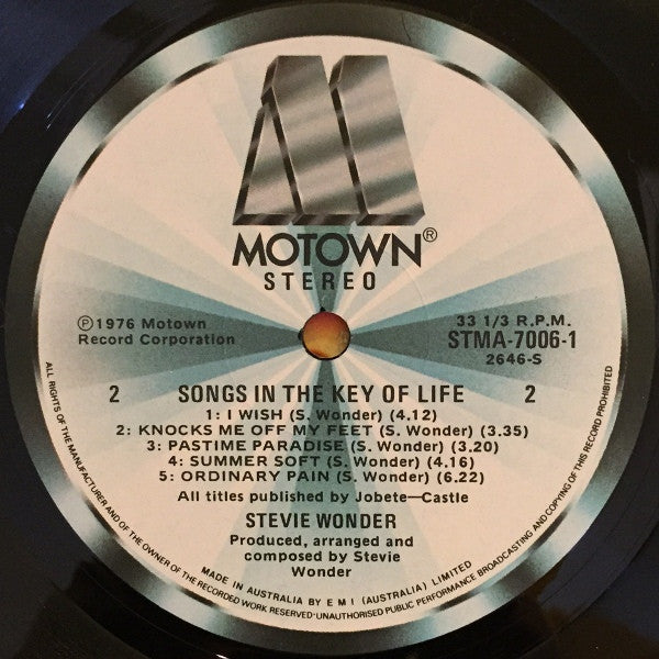 Stevie Wonder – Songs In The Key Of Life (2xLP) LP vinyl record, image 6 of 10
