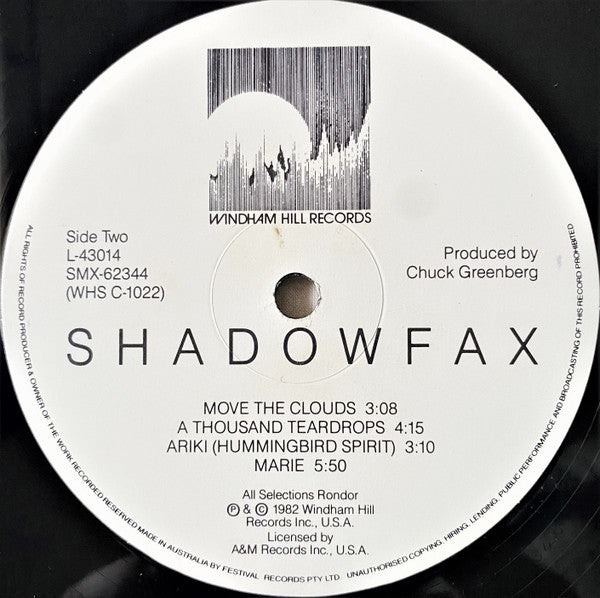 Shadowfax – Shadowfax LP vinyl record, image 6 of 6