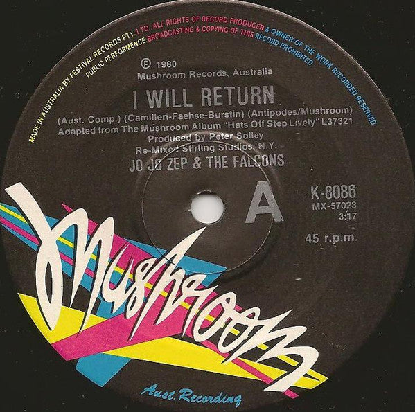 Jo Jo Zep and the Falcons – I Will Return (2x7") 7" vinyl record, image 3 of 7