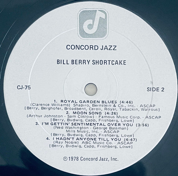 Bill Berry – Shortcake LP vinyl record, image 4 of 5