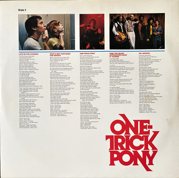 Paul Simon – One-Trick Pony LP vinyl record, image 4 of 8