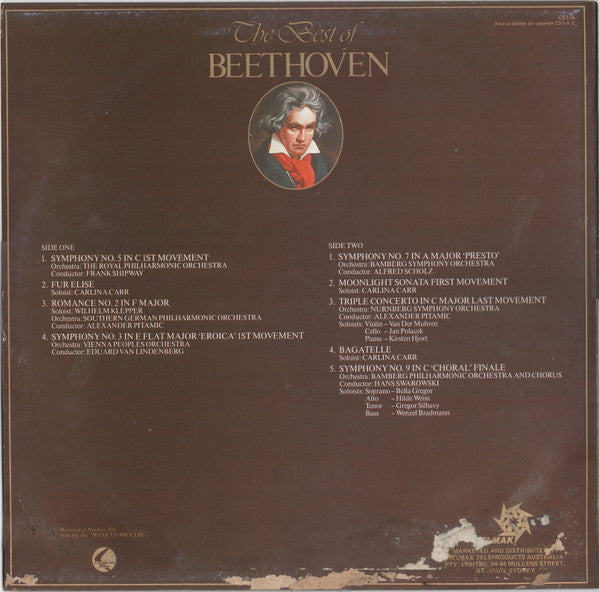 Ludwig van Beethoven – The Best Of Beethoven LP vinyl record, image 2 of 4