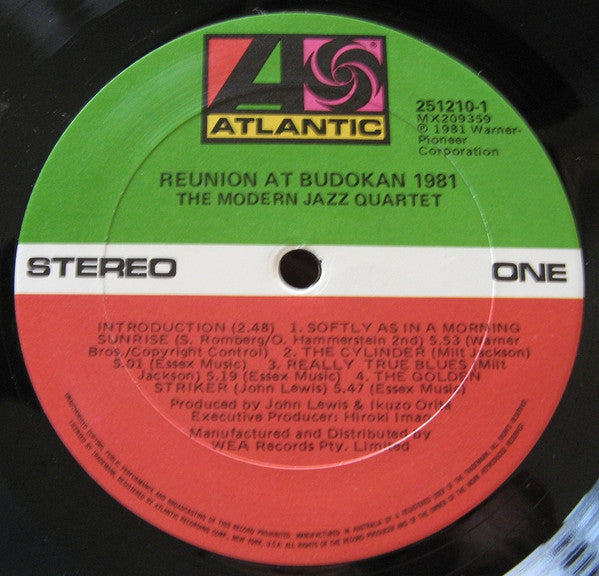 The Modern Jazz Quartet – Reunion At Budokan 1981 LP vinyl record, image 3 of 3