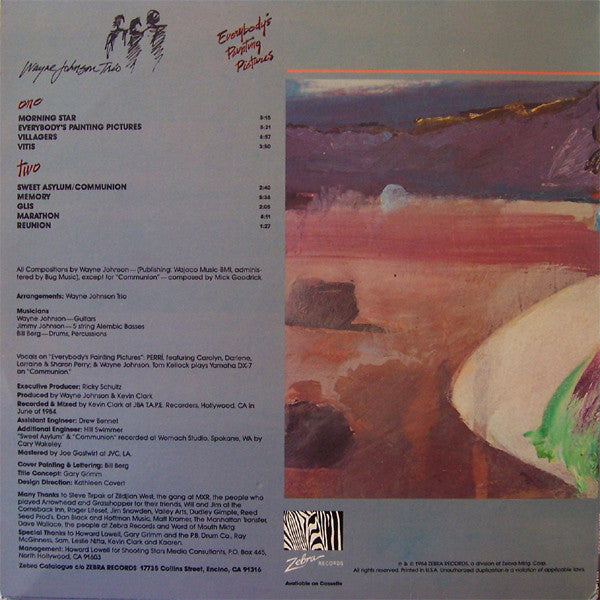 Wayne Johnson Trio – Everybody's Painting Pictures LP vinyl record, image 2 of 4