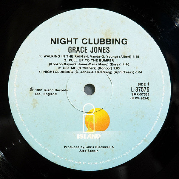 Grace Jones – Nightclubbing LP vinyl record, image 3 of 4