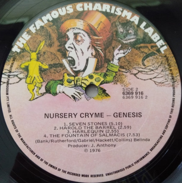 Genesis – Nursery Cryme LP vinyl record, image 5 of 5