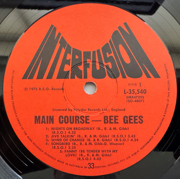 Bee Gees – Main Course LP vinyl record, image 3 of 6