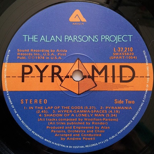 The Alan Parsons Project – Pyramid LP vinyl record, image 6 of 6