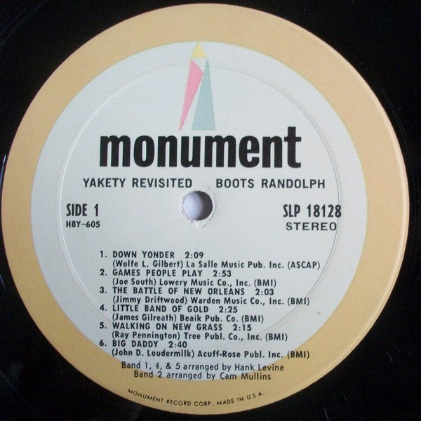Boots Randolph – Yakety Revisited LP vinyl record, image 3 of 4