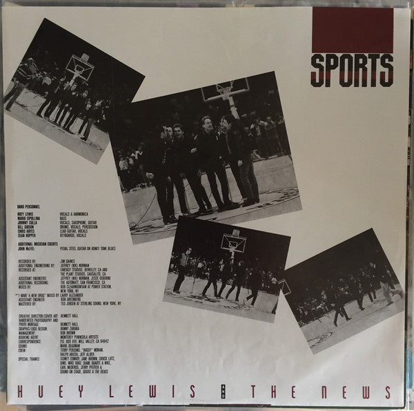 Huey Lewis & The News – Sports LP vinyl record, image 3 of 6