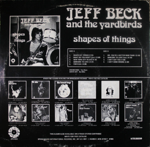 Jeff Beck, The Yardbirds – Shapes Of Things LP vinyl record, image 2 of 8