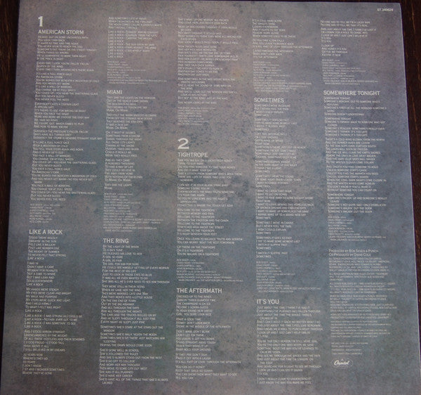 Bob Seger And The Silver Bullet Band – Like A Rock LP vinyl record, image 3 of 6