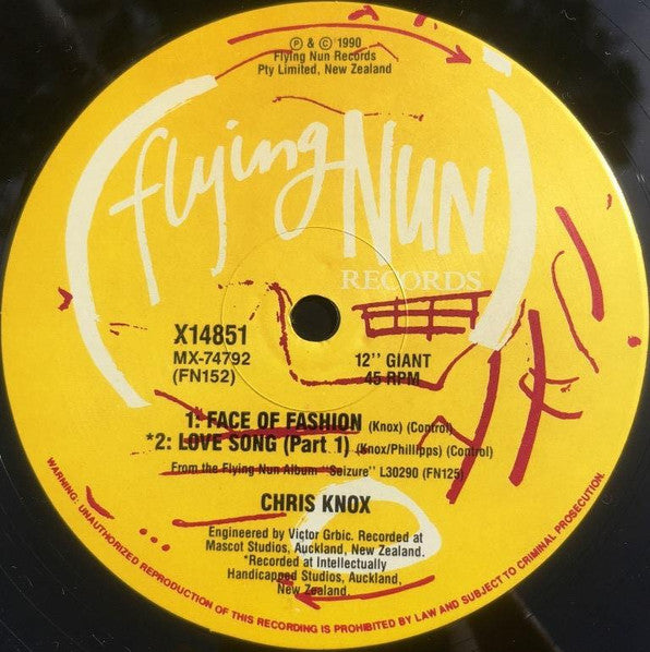 Chris Knox – Not Given Lightly 12" vinyl record, image 4 of 4