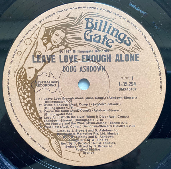 Doug Ashdown – Leave Love Enough Alone LP vinyl record, image 3 of 6