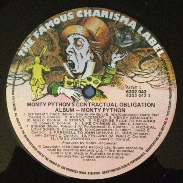 Monty Python – Monty Python's Contractual Obligation Album LP vinyl record, image 4 of 5