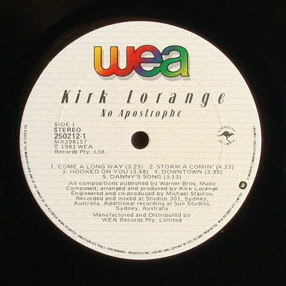 Kirk Lorange – No Apostrophe LP vinyl record, image 6 of 7