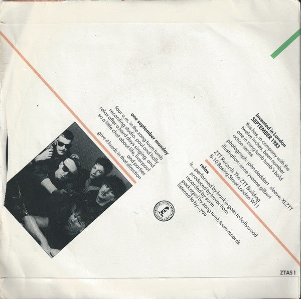 Frankie Goes To Hollywood – Relax 7" vinyl record, image 2 of 4