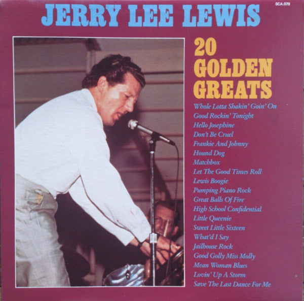 Jerry Lee Lewis – 20 Golden Greats LP vinyl record