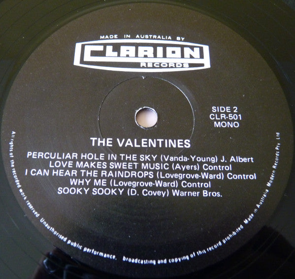 The Valentines – The Valentines LP vinyl record, image 5 of 5