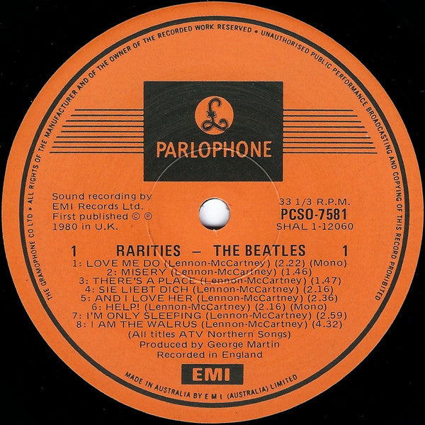 The Beatles – Rarities LP vinyl record, image 5 of 9