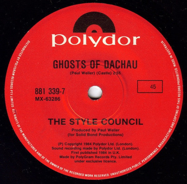 The Style Council – Shout To The Top 7" vinyl record, image 2 of 2