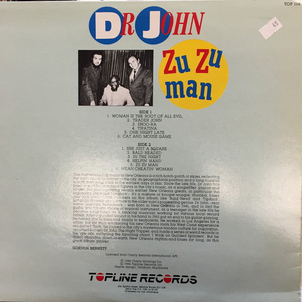 Dr. John – Zu Zu Man LP vinyl record, image 2 of 4