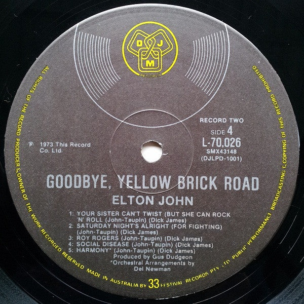 Elton John – Goodbye Yellow Brick Road (2xLP) LP vinyl record, image 10 of 10