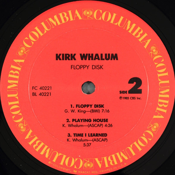 Kirk Whalum – Floppy Disk LP vinyl record, image 4 of 6