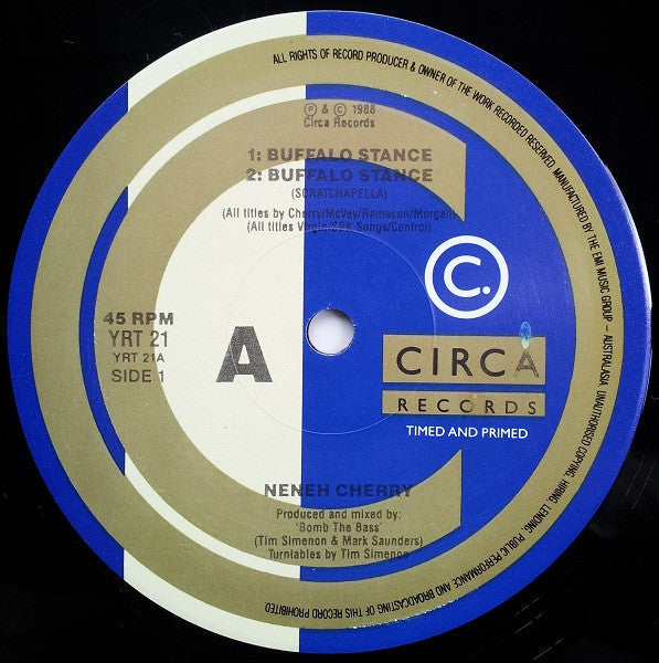 Neneh Cherry – Buffalo Stance 12" vinyl record, image 3 of 4