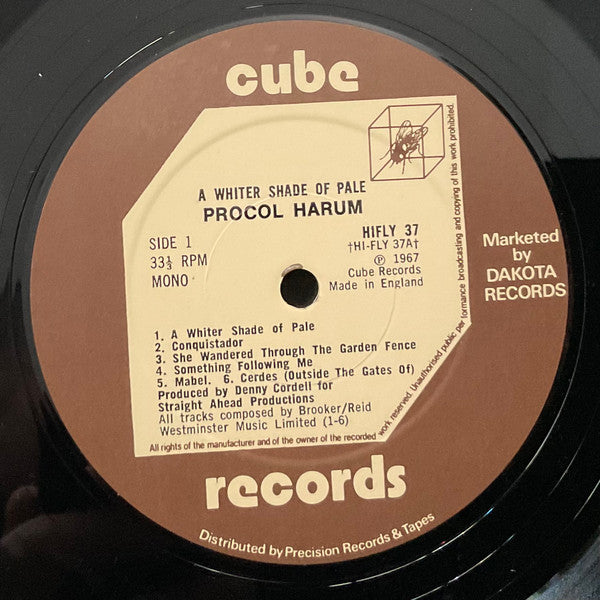 Procol Harum – A Whiter Shade Of Pale LP vinyl record, image 3 of 4