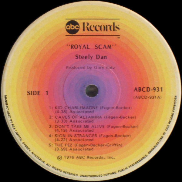 Steely Dan – The Royal Scam LP vinyl record, image 4 of 5