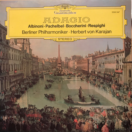 Tomaso Albinoni, Johann Pachelbel, Luigi Boccherini, Ottorino Respighi, Berliner Philharmoniker, Herbert von Karajan – Adagio LP vinyl record, image 1 of 4