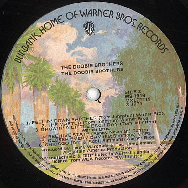 The Doobie Brothers – The Doobie Brothers LP vinyl record, image 4 of 4