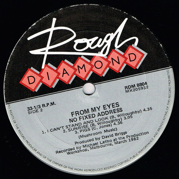 No Fixed Address – From My Eyes 12" vinyl record, image 3 of 6