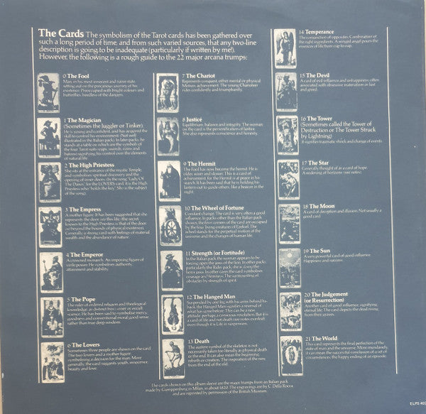 Mike Batt And Friends – Tarot Suite LP vinyl record, image 7 of 7