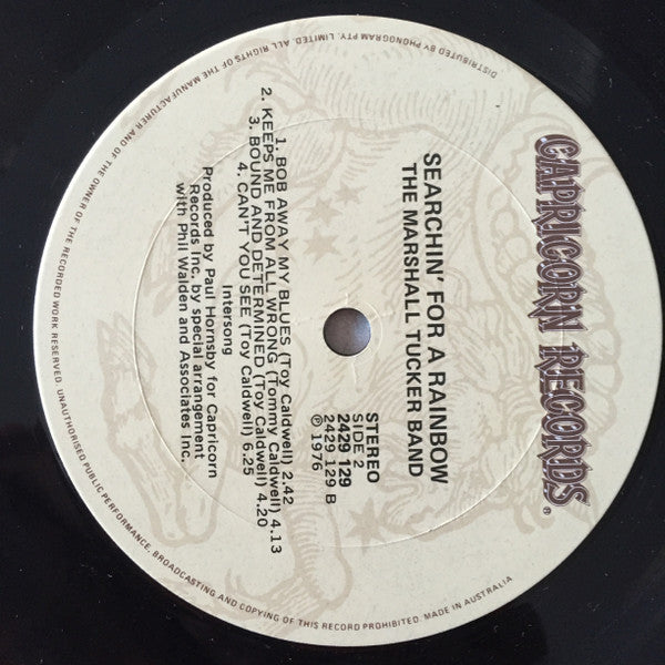 The Marshall Tucker Band – Searchin' For A Rainbow LP vinyl record, image 4 of 4