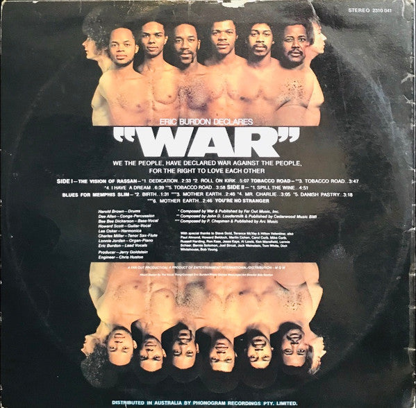 Eric Burdon & War – Eric Burdon Declares "War" LP vinyl record, image 2 of 4