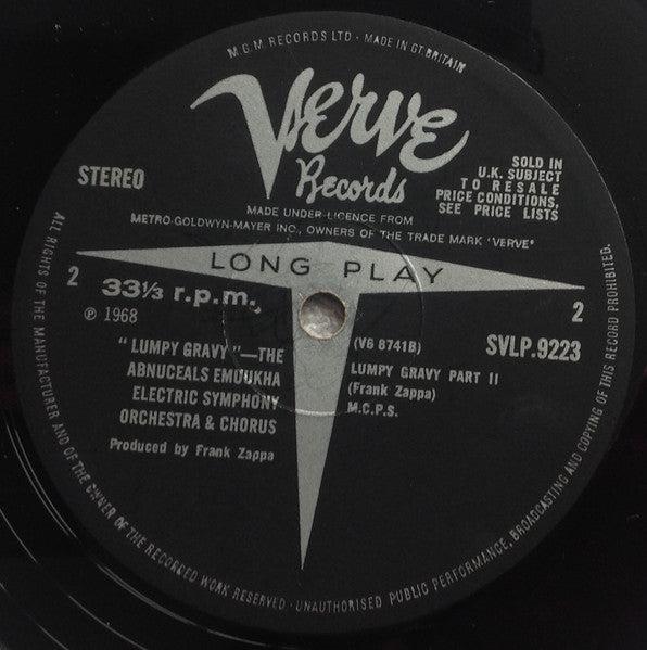 Frank Zappa – Lumpy Gravy LP vinyl record, image 6 of 7