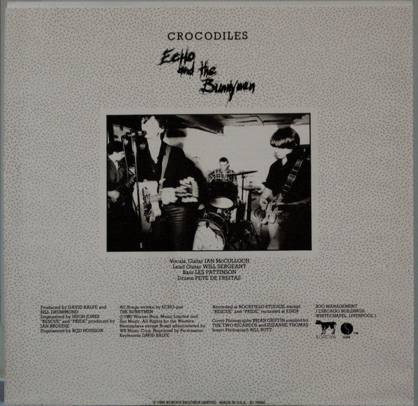 Echo & The Bunnymen – Crocodiles LP vinyl record, image 6 of 7