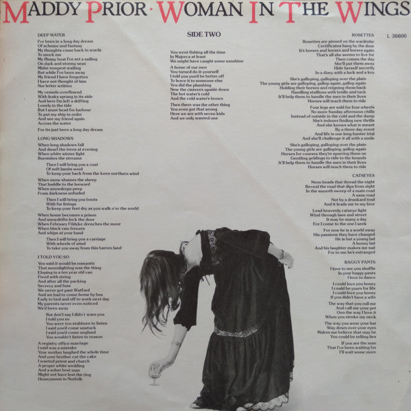 Maddy Prior – Woman In The Wings LP vinyl record, image 3 of 6