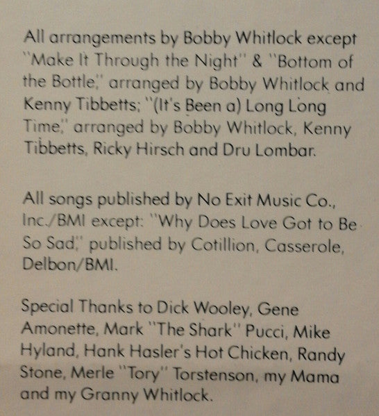 Bobby Whitlock – Rock Your Sox Off LP vinyl record, image 7 of 8