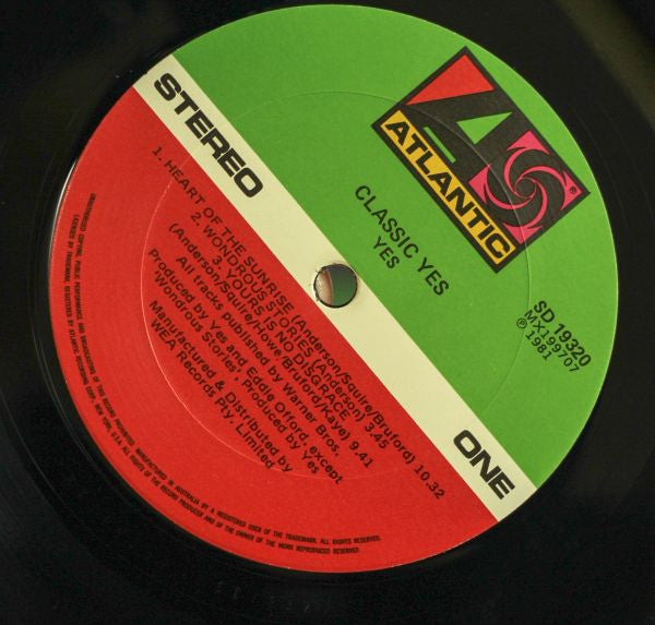 Yes – Classic Yes LP vinyl record, image 3 of 4