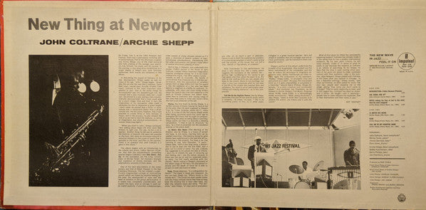 John Coltrane, Archie Shepp – New Thing At Newport LP vinyl record, image 5 of 5