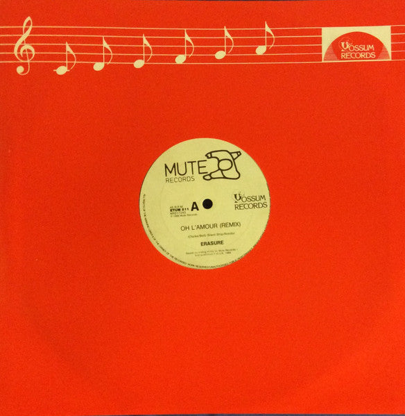 Erasure – Oh L'Amour 12" vinyl record, image 3 of 4