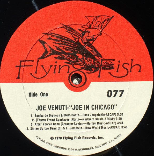 Joe Venuti – Joe In Chicago, 1978 LP vinyl record, image 3 of 5
