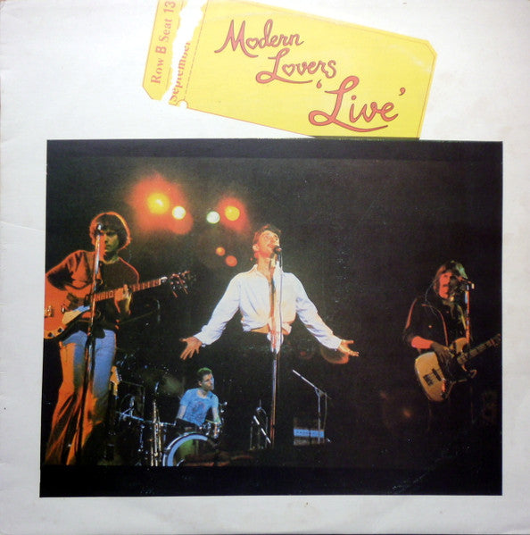 Jonathan Richman & The Modern Lovers – Live LP vinyl record, image 1 of 4